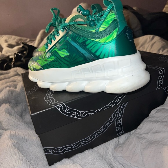 100% AUTHENTIC VERSACE  CHAIN SNEAKERS - Picture 2 of 7